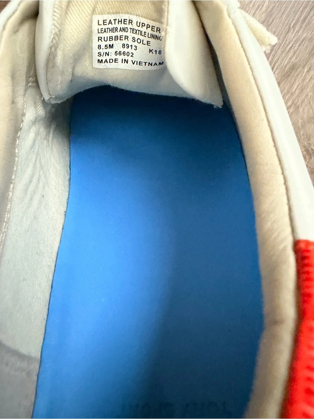 Tory Burch White Leather Slip-On Sneakers with Multicolor Stripe Detail